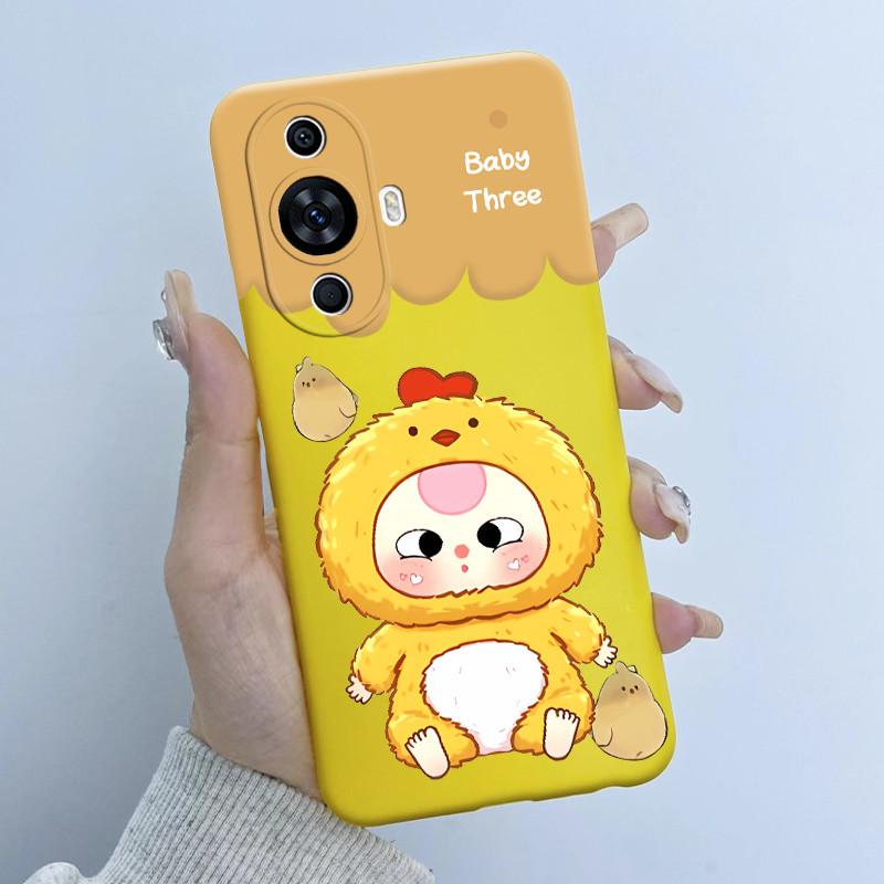 Чехол для Huawei Nova 12s FOA-LX9 Дизайн 'Цветочная Девочка' Мягкий Силиконовый Чехол для Huawei Nova 11 Nova11 Pro Ultra Nova12s Чехлы для Телефона