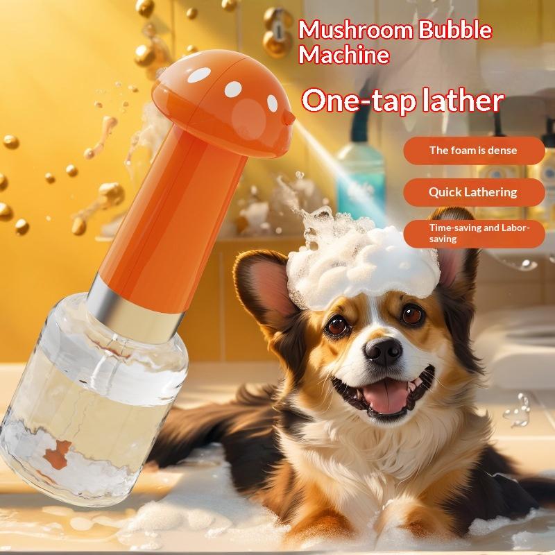 Pet Bubble Machine Bath Shower Gel Bubble Machine Dog Cat Bath Bubble Machine Bath Liquid Dilution One-button Bubble.
