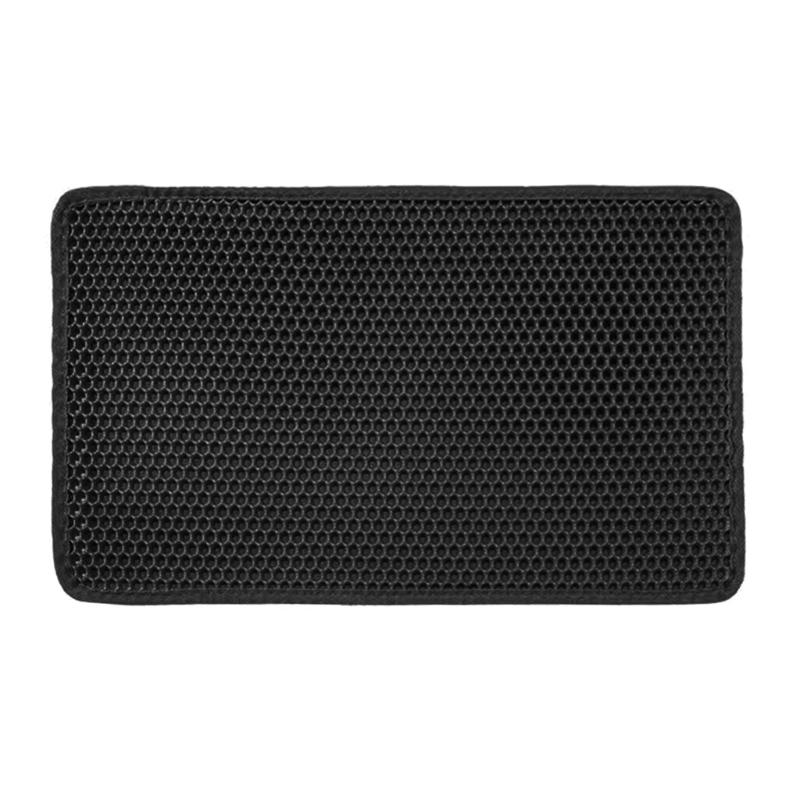 Cats Litter Mat Double Layer Washable Trapping Mat Scatter Control Easy to Clean Fits Under Litter Box, Litter Free F