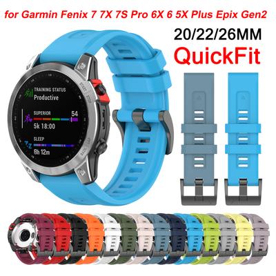 20 22 26MM ремешок для часов Garmin Fenix 7X 7 Pro 7S 3HR D2 силиконовый ремешок для часов Fenix 6X 6 6s 5X 5 Epix Gen2 945 965