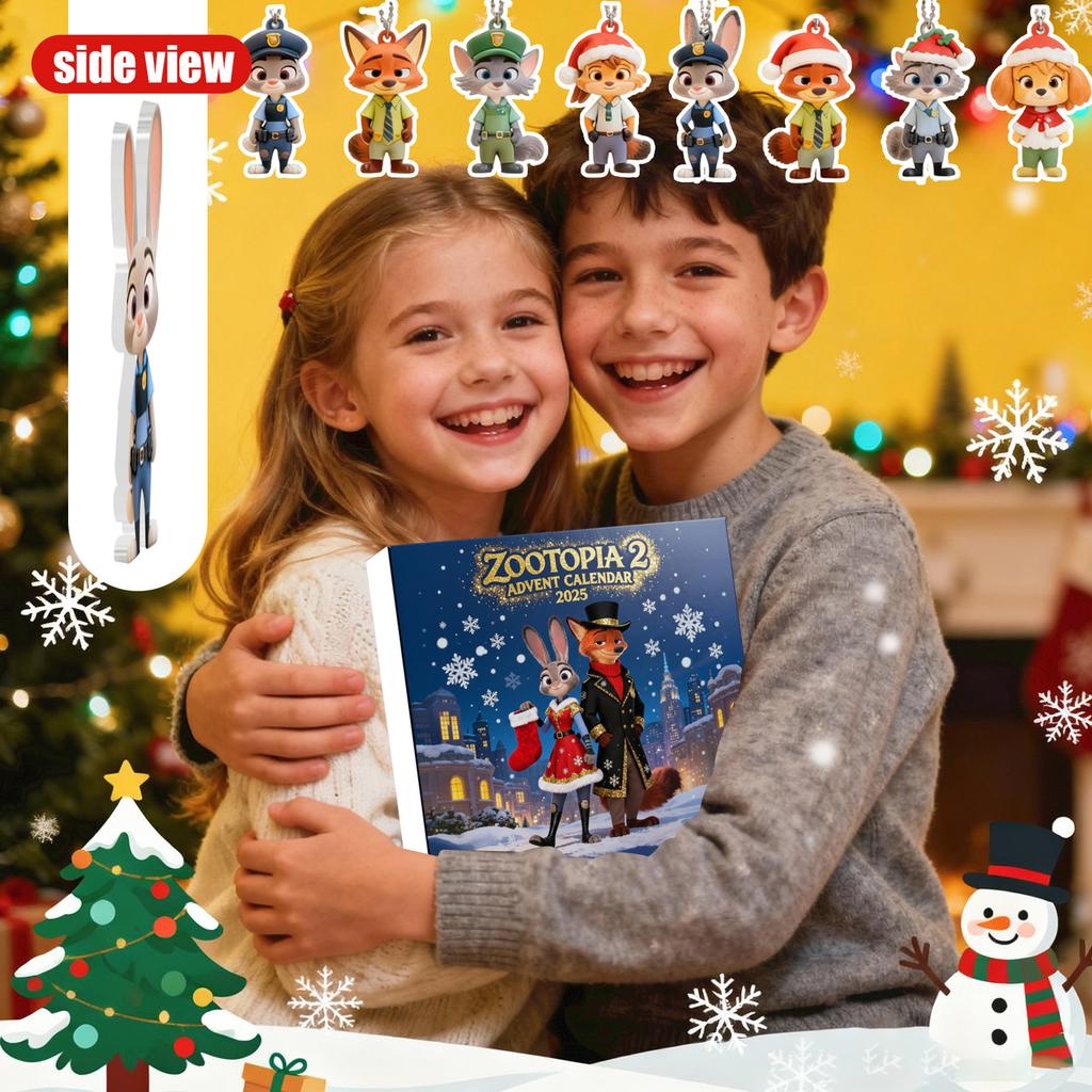 2D Плоская Коробка Самолет 24 шт. Серия Адвент-календарь Рождественский Отсчет