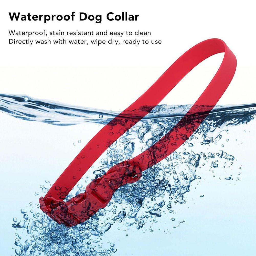 Adjustable Pet Collar Elastic Webbing Safety Buckle Chain Cute Waterproof Dog Collar Outdoor