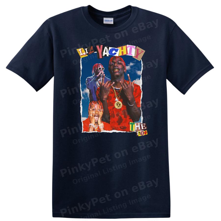 Винтажная футболка с графическим принтом Lil Yachty, смешная футболка с изображением рэп-музыки, подарок для фанатов