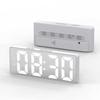 1PC LED Зеркало Настольные Часы Цифровой Будильник Повтор Дисплей Время Настольные Электронные Настольные Часы Настольные Часы