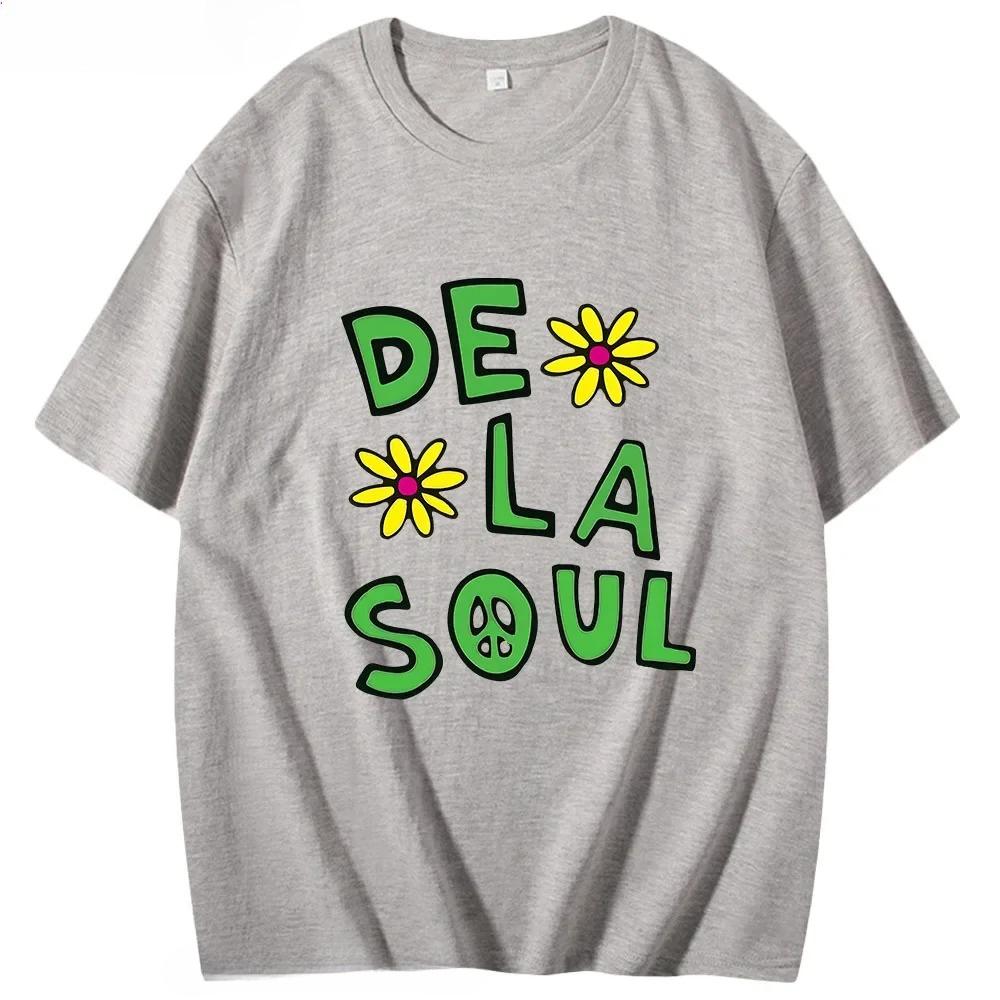 Аниме Футболки De La Soul Красивая Футболка Dela С Коротким Рукавом Одежда Мужчины Женщины Милый Мультяшный Манга Футболки Хай стрит