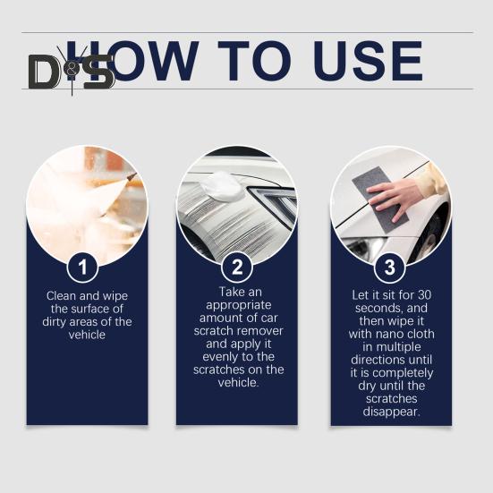 Nano Sparking Cloth Устранитель царапин на автомобиле Простая паста для ремонта царапин на автомобиле с Nano Sparking Cloth для полировки царапин на автомобиле Воск для защиты краски