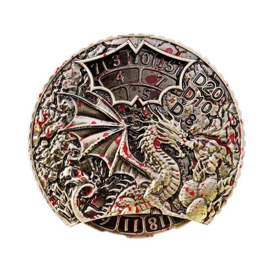 7-в-1 Винтажный Дракон Рулетка Кости Fidget Spinner Прочная цинковый сплав Вращающийся металл