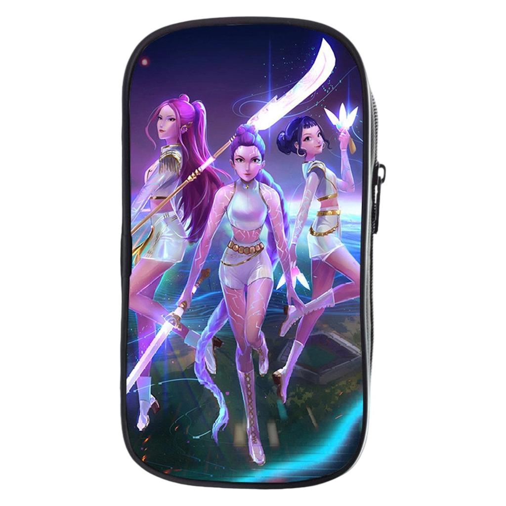 KPOP Девочки Мультяшный Пенал Пенал для Начальной Школы Сумка для Канцелярских Принадлежностей Детский Пенал Аниме Принт