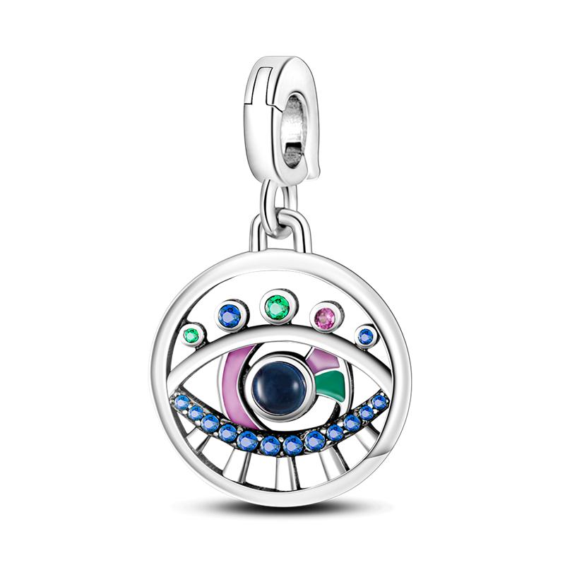 Новые бусины-подвески из стерлингового серебра 925 пробы с геометрическими линиями подходят для оригинального браслета своими руками для изготовления ожерелий с подвесками для женщин