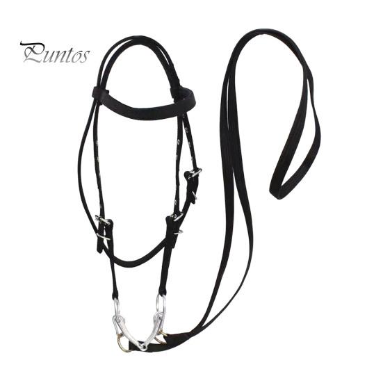 Недоуздок для лошади с регулируемым подбородком, плюшевый подбитый повод для лошади, тренировочное оборудование для лошадей, аксессуар для конного спорта