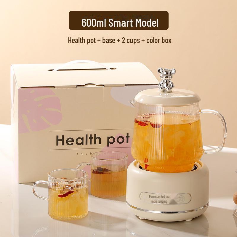 "Multi-functional Glass Tea Maker Kettle for Home and Office - Small Electric Flower Teapot Gift"