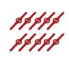 10 Pcs Grass Trimmer Blades Sharp Spinning Anti-deformed Labor Saving Thick Replacement Plastic Fast Cutting Grass Cutter Blades Strimmer Tools