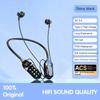 Беспроводные наушники-шейный ободок, HD-экран, Bluetooth 5.4, наушники Hi-Fi стерео, водонепроницаемые спортивные наушники, поддержка TF-карты