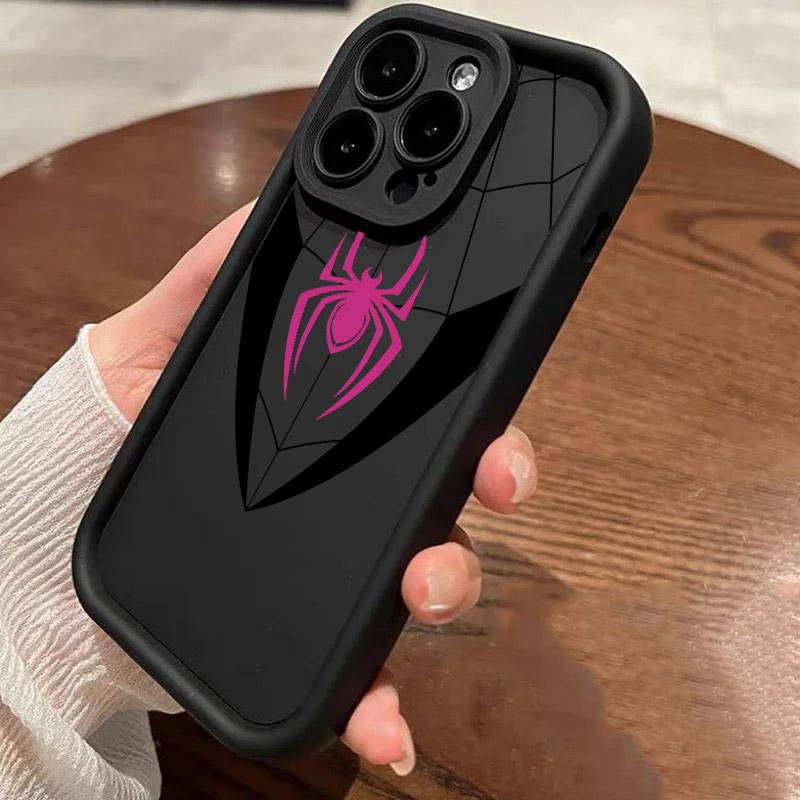 Spiderman LOGO Phone Case For iPhone 17E 11 12 13 14 15 16 17 Pro Max Fundas iPhone For 17 Air Plus 16e 13 Silicone Back Cover