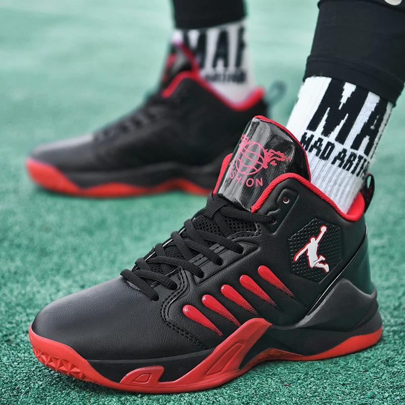 Мужские баскетбольные кроссовки с высоким верхом, спортивные повседневные кроссовки для тренировок на поле, новинка 2024 года, нескользящие баскетбольные ботинки для детей