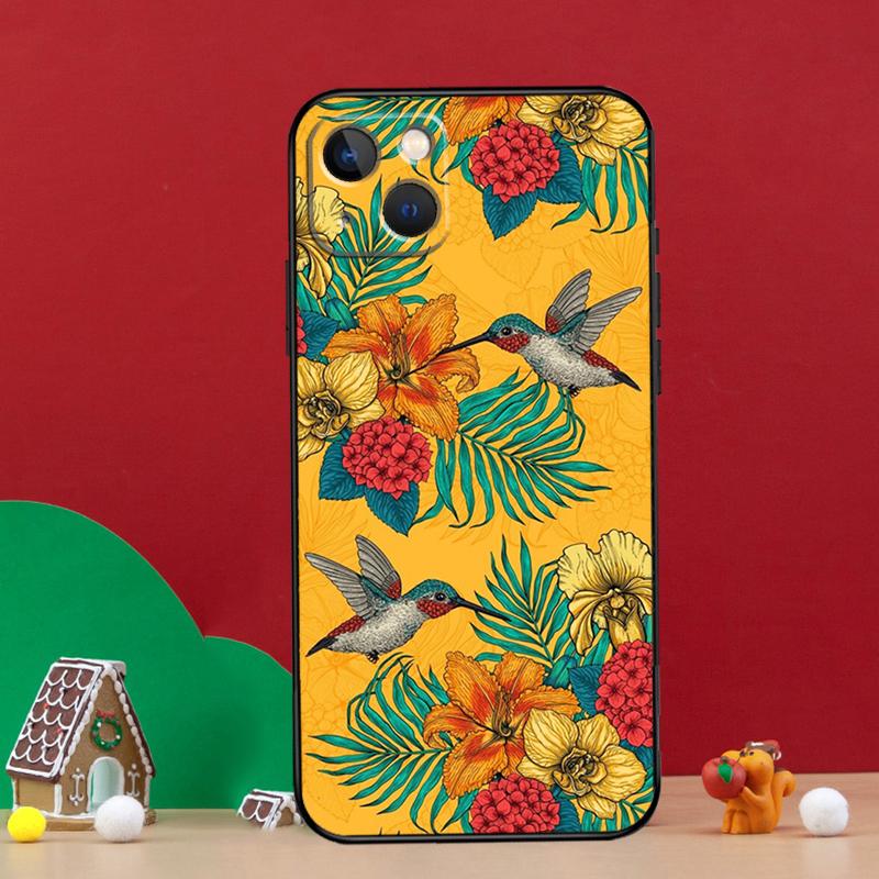 Чехол Колибри для iPhone 15 12 14 Pro Max 11 13 Mini Plus XR X XS Max Задняя крышка телефона