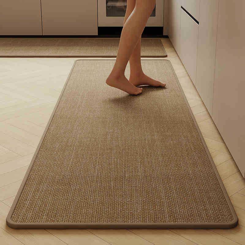 Премиальный нескользящий тканый кухонный коврик - впитывающий воду и масло, устойчивый к грязи и износу