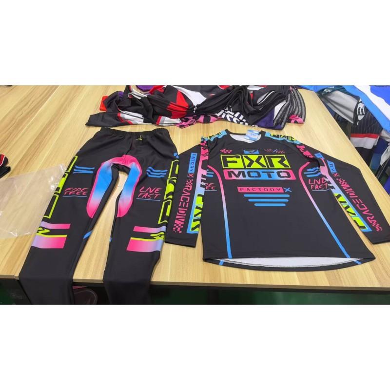 Off-Road Cycling Jersey Set Breathable Quick-Dry Mountain Bike Racing Gear Men Women