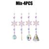 New Christmas Tree Decorations Crystal Christmas Decorations Hanging Acrylic Snowflakes and Icicles Christmas Tree Hangings