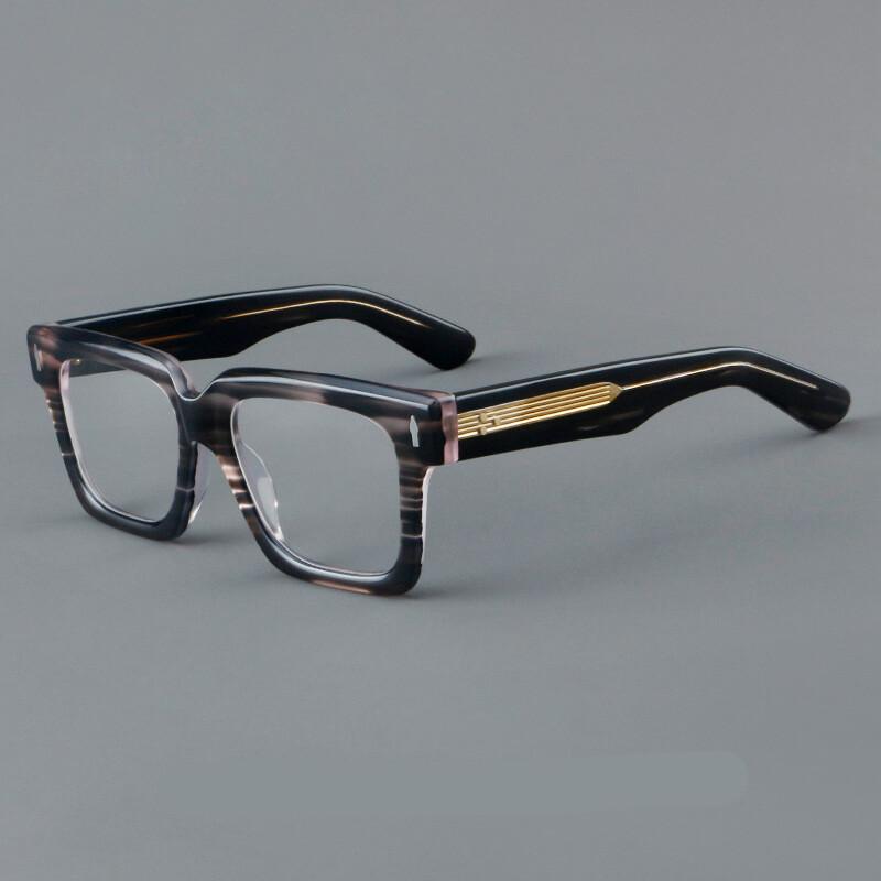 Top Quality Men Retro Square Glasses Frame Designer Acetate Optical Eyewear Reading Presbyopia Eyeglasses