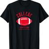 COLLEGE Sports Team Funny Generic Football T-Shirt