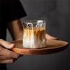Стеклянные чашки для эспрессо в форме пня, антиожоговые кружки для латте, прозрачные стаканы для виски, коктейлей, напитков
