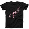 Вишневый цвет с акварельным деревом цветок смешная подарочная футболка черная футболка 53