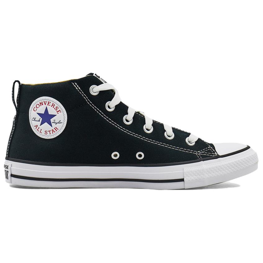 Converse Ct Street Удобные Универсальные Высокие Кеды из Канваса Унисекс Кроссовки Черные 149545C