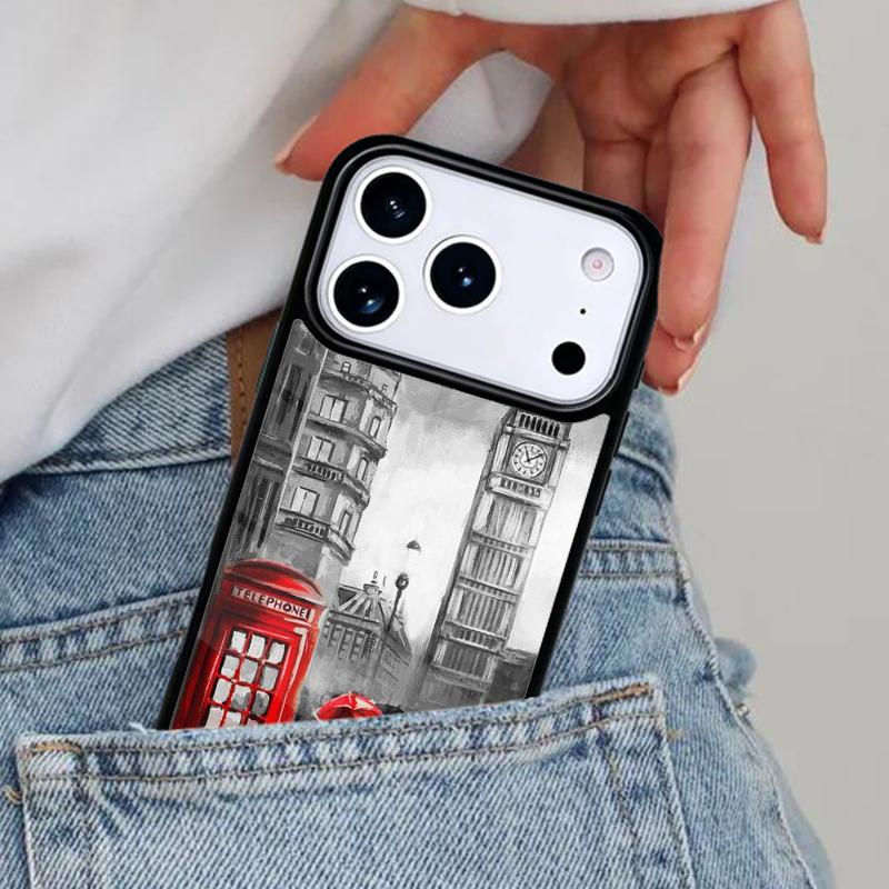 Чехол для телефона London Red Bus Big Ben для iPhone 17ProMax 12 13 14 15 16e 17 Pro Max Plus Air Cover