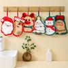Christmas Hand Towel Cartoon Snowman Wipe Cloth Absorbent Kitchen Cleaning Rag Christmas Handkerchief Xmas Decor