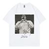 Горячая Распродажа Футболки с Графикой Bad Bunny Модные Хип-Хоп Винтажные Футболки с Коротким Рукавом Унисекс Женские Повседневные Хлопковые Оверсайз Футболки