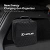 AIY1 Car Leather Storage Bag High-capacity Auto Trunk Handbag For Lexus F SPORT LBX NX RX 350h 450h Plug-in Hybrid ES UX 300e GS GX