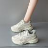 Fashion 2025 Spring New Women's Shoes All Math Platform Sneakers Height Increase 6CM Thick Bottom Casual Shoes Sports Shoes Mesh Tennis