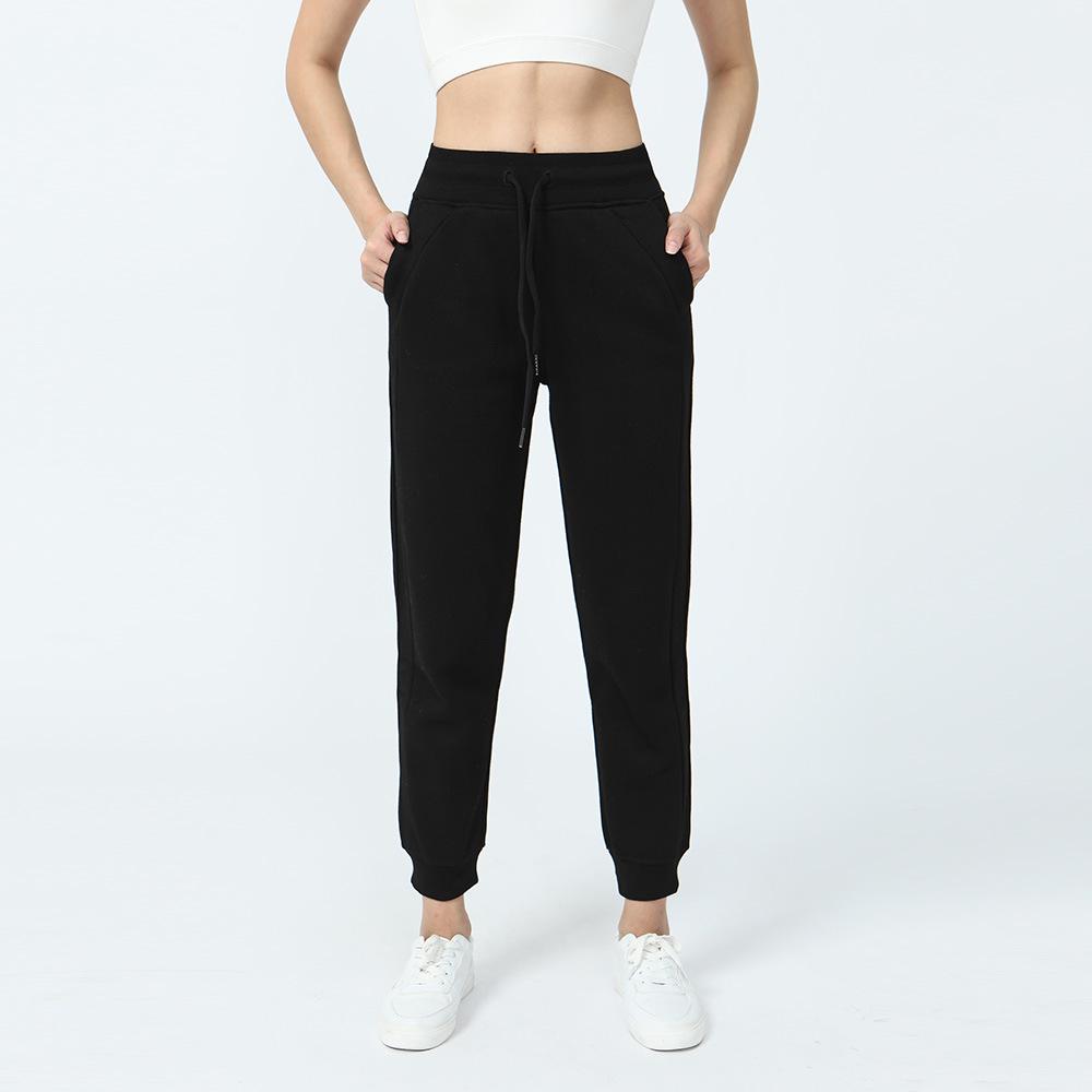 Мягкие женские спортивные штаны с высокой талией Scuba Joggers - теплые спортивные штаны для занятий йогой и фитнесом, а также повседневной носки в осенне-зимний период