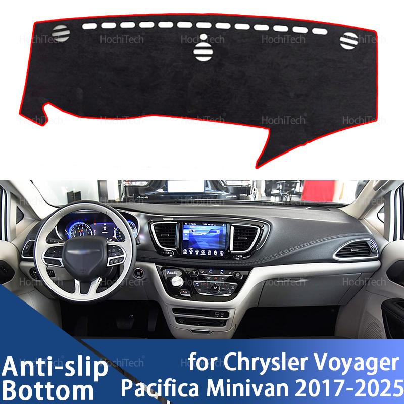 Dashboard Cover Board Anti-Slip Mat Protect Pad Car Accessories Sunshade Carpet for Chrysler Voyager Pacifica Minivan 2017-2025