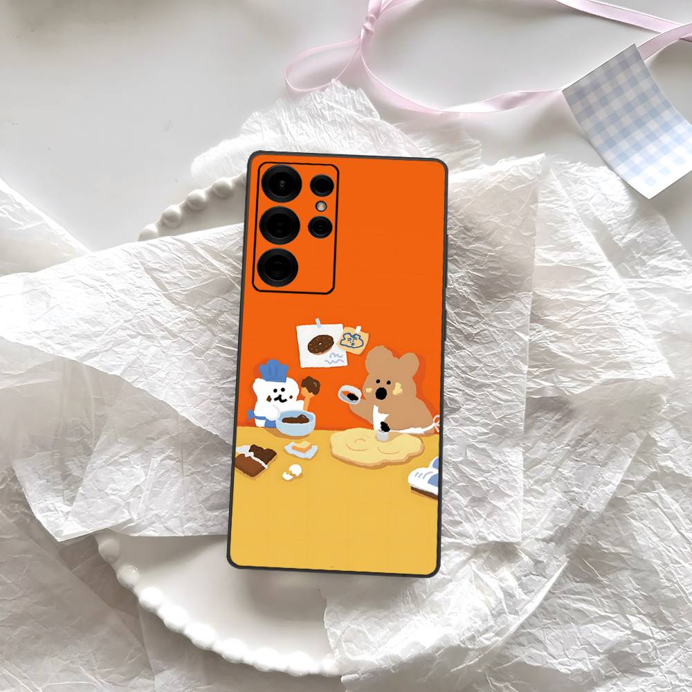 Cute Bear Quokkas Magsafe Phone Case For Samsung S 24 Fe 25 Ultra Plus 20 Lite 21 30 22 23 24 22 Ultra 5G Fundas