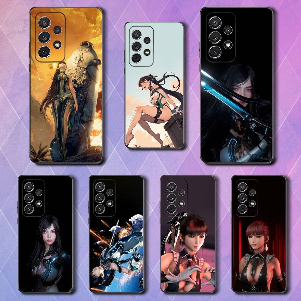 Hot Game S-Stellar B-Blade Phone Case For Samsung S25,S24,S23,S22,S21,S20,S10,Ultra,Plus,Lite,FE,Soft Silicone Black Cover