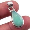 Natural Chrysoprase 925 Solid Sterling Silver Gift Jewelry Pendant 1.25'' c5D73