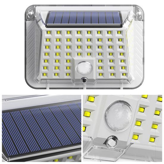 Уличная садовая лампа освещает ваше открытое пространство с помощью 90 светодиодов на солнечной энергии, 3 режима освещения, водонепроницаемый настенный светильник с датчиком движения
