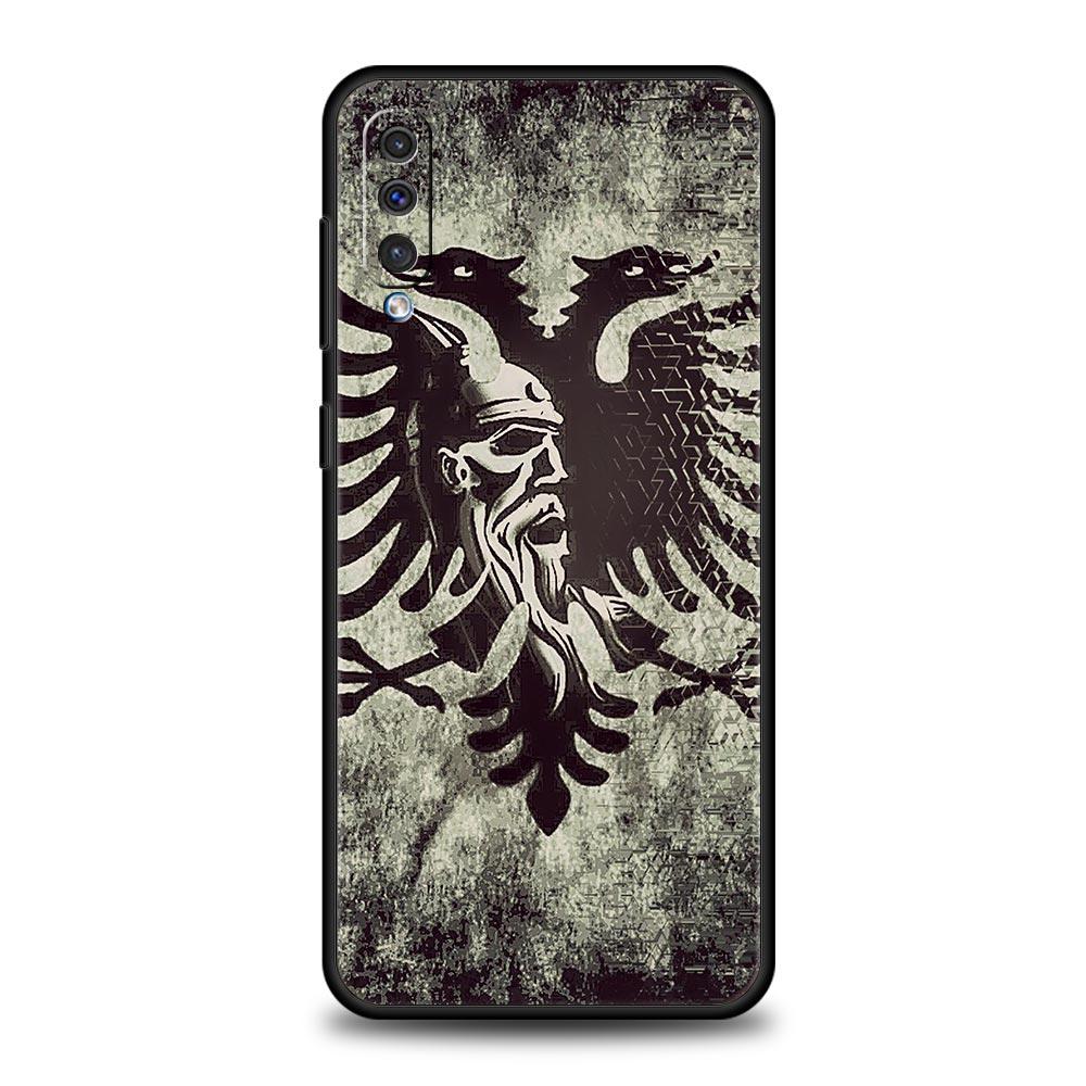 Чехол для телефона с флагом Албании для Samsung A52 A14 A50 A70 A10 A30 A40 A20S A20E A02S A12 A22 A34 A42 A32 5G A54 A04s