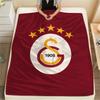 1 шт. Фланелевое одеяло с принтом Galatasaray S.K., Высококачественное, Для всех сезонов, Декор для дома, Тепло и комфорт, Идеально для рождественских подарков