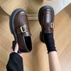 Platform British Style Loafers Women's 2025 Spring and Autumn New Mary Jane One-pedal Small Leather Shoes Jk Uniform Single Shoes