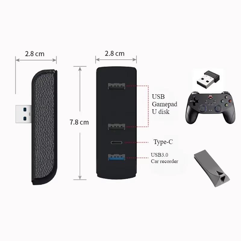 Док-станция для Tesla Model 3 Y Model3 Highland Бардачок USB-хаб Док-станция расширения Быстрая зарядка Обновление Адаптер передачи данных