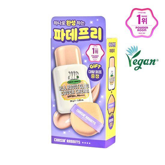 Chasinrabbits All About Glow Cover Cream 35 г Специальный (+ Гигантский пуф)