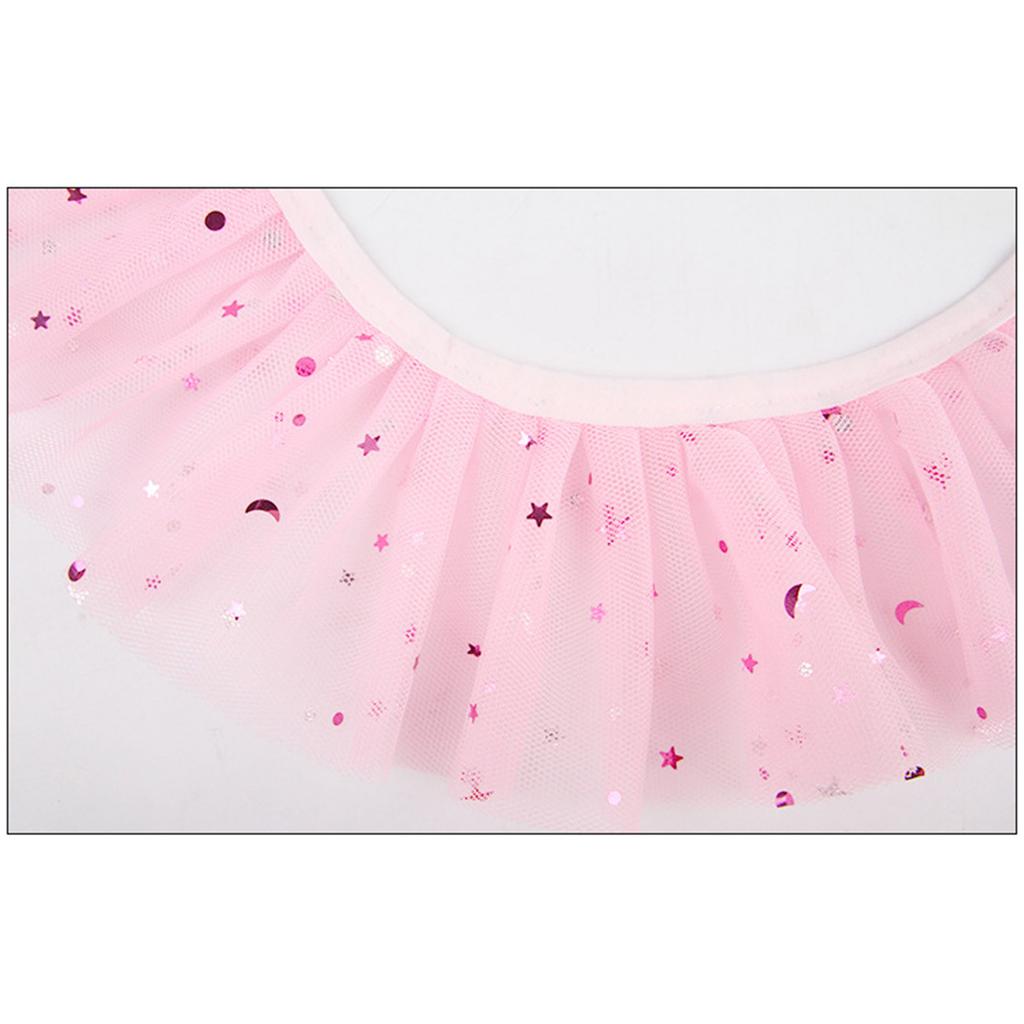 Комплект Корона и Ошейник Принцессы для Питомца Пайетки Тюль Жемчуг Наряд для Вечеринки в честь Дня Рождения Подарок для Праздничного Образа Вечеринка в честь Дня Рождения