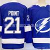 Mens Ice Hockey Jersey Tampa Bay Lightning Style 88 Vasilevskiy 86 Kucherov 21 Blue Cotton Sport Uniform