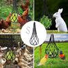 4Pcs Net Bag Chicken Vegetable Hanging Feeder Healthy Feeding Even Mesh Simple Installation Chicken Vegetable Feeder