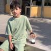 Комплект одежды для мальчиков, свободные рубашки + шорты, комплект из 2 предметов, спортивные костюмы для детей, подростковые спортивные костюмы, повседневная детская одежда