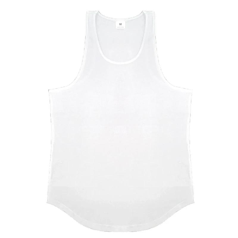 Muscleguys Летние мужские беговые майки Хлопковая майка без рукавов для зала Фитнес майка Бодибилдинг Стрингер одежда Тренировочная майка Мышечная майка