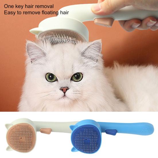 Cat Brush Pet Comb Self Cleaning Slicker Brush Remove Hair Grooming Brush Pet Dematting Comb Dog Beauty Hair Comb